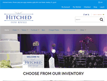 Tablet Screenshot of hitchedevents.com